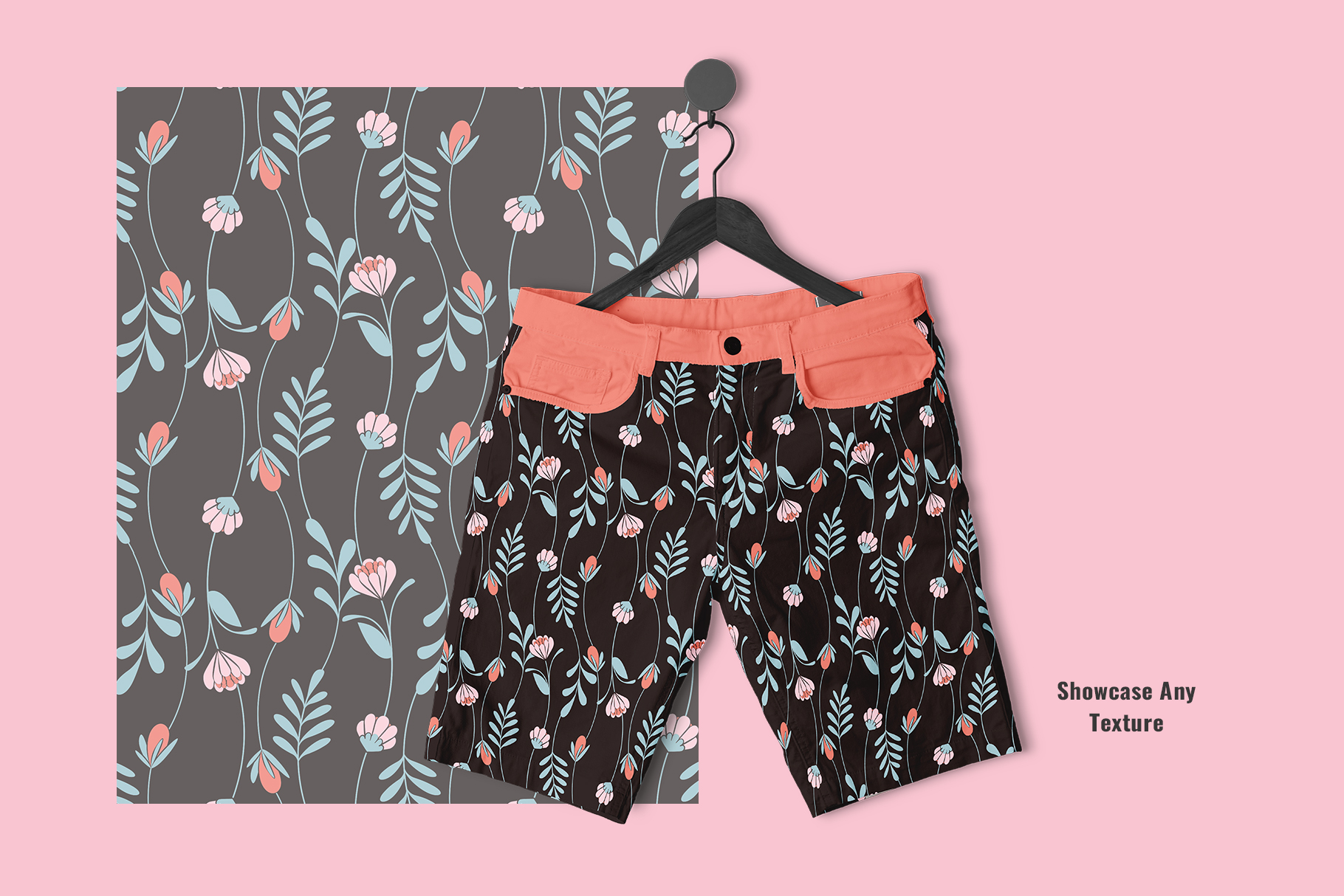 texture of the female-cargo-short-pants-mockup-image-preview-5