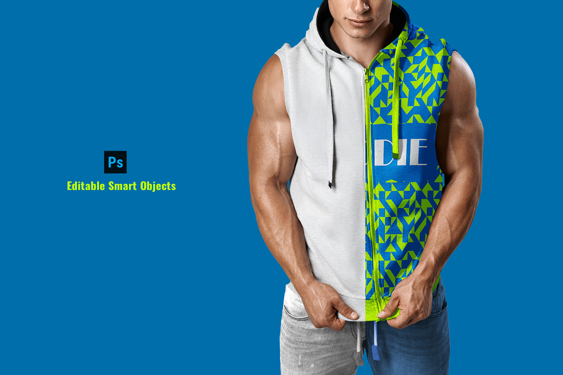 editable smart objects of the men-sleeveless-hoodie-mockup-preview-2