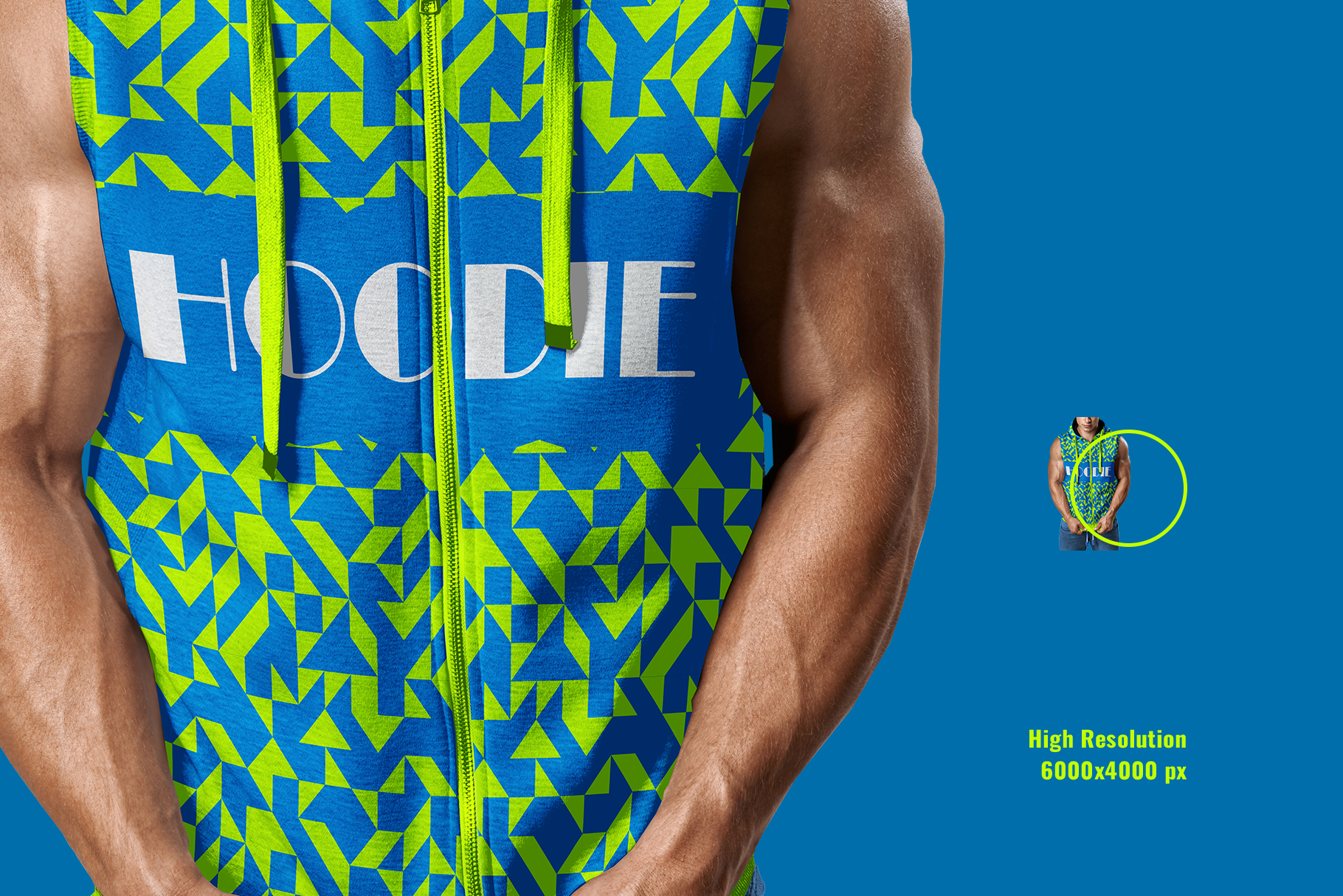 zoomed image of themen-sleeveless-hoodie-mockup-preview-4