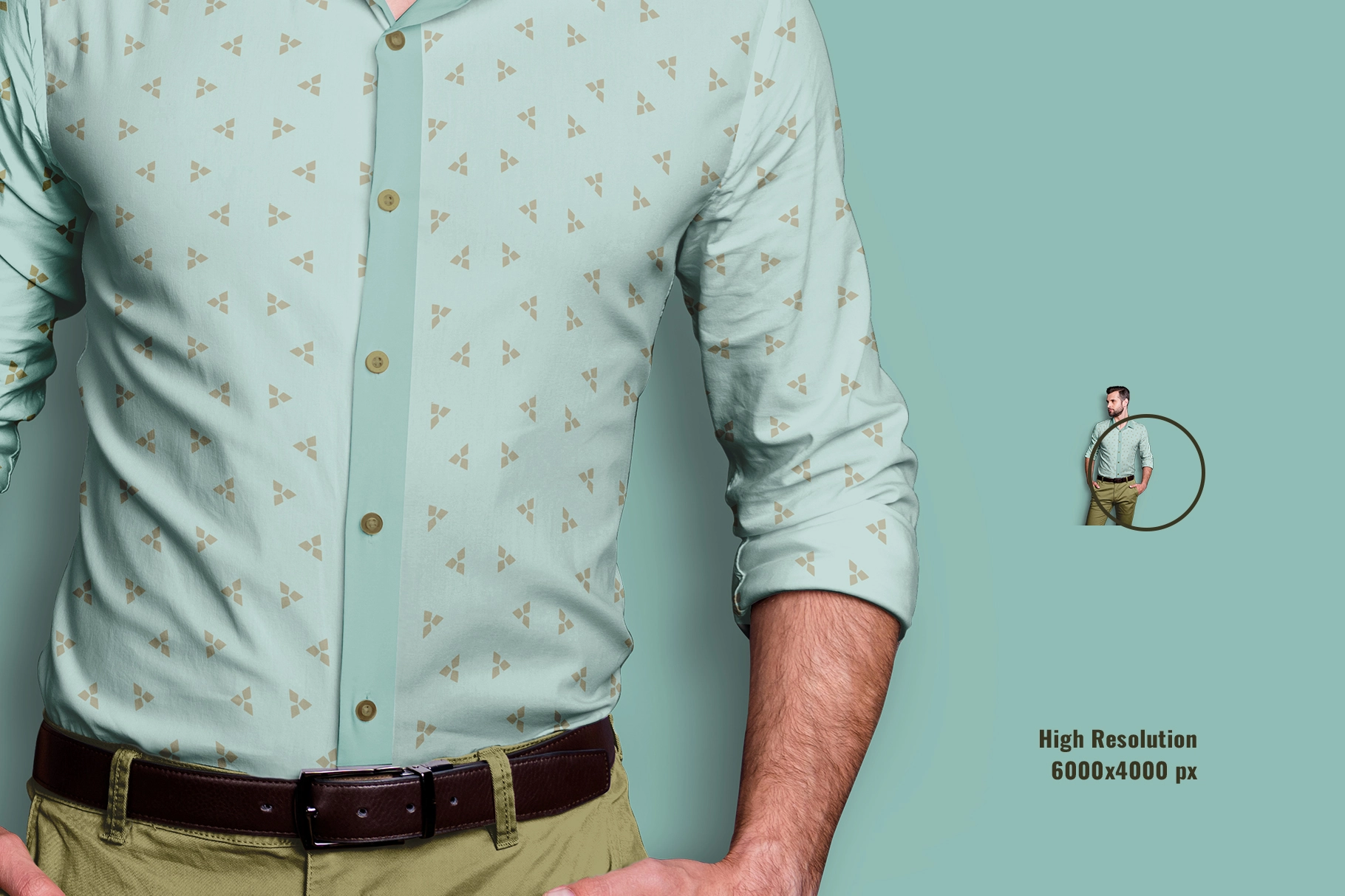 zoomed image of the mens formal outfit mockup