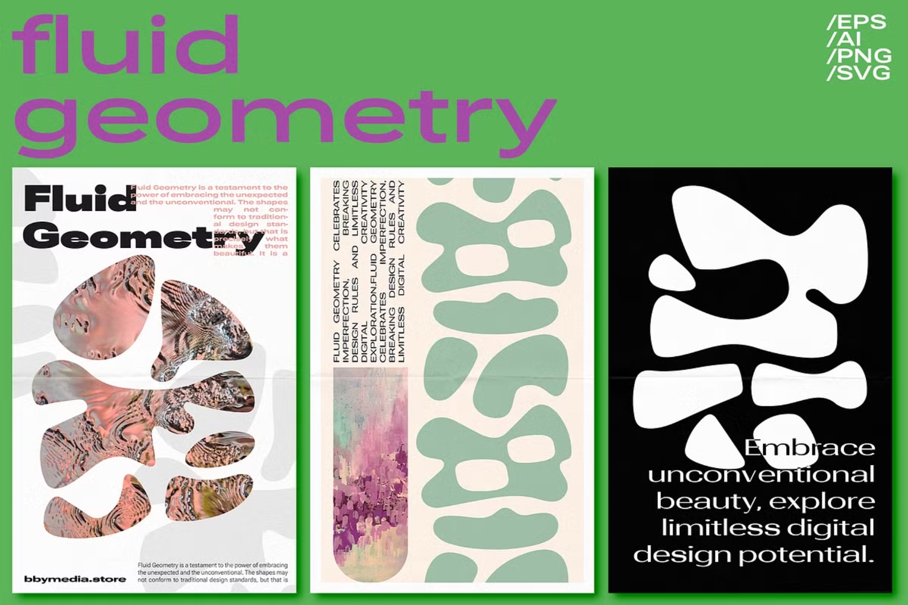 Fluid Geometry 400+ EPS SVG AI PNG image preview 1