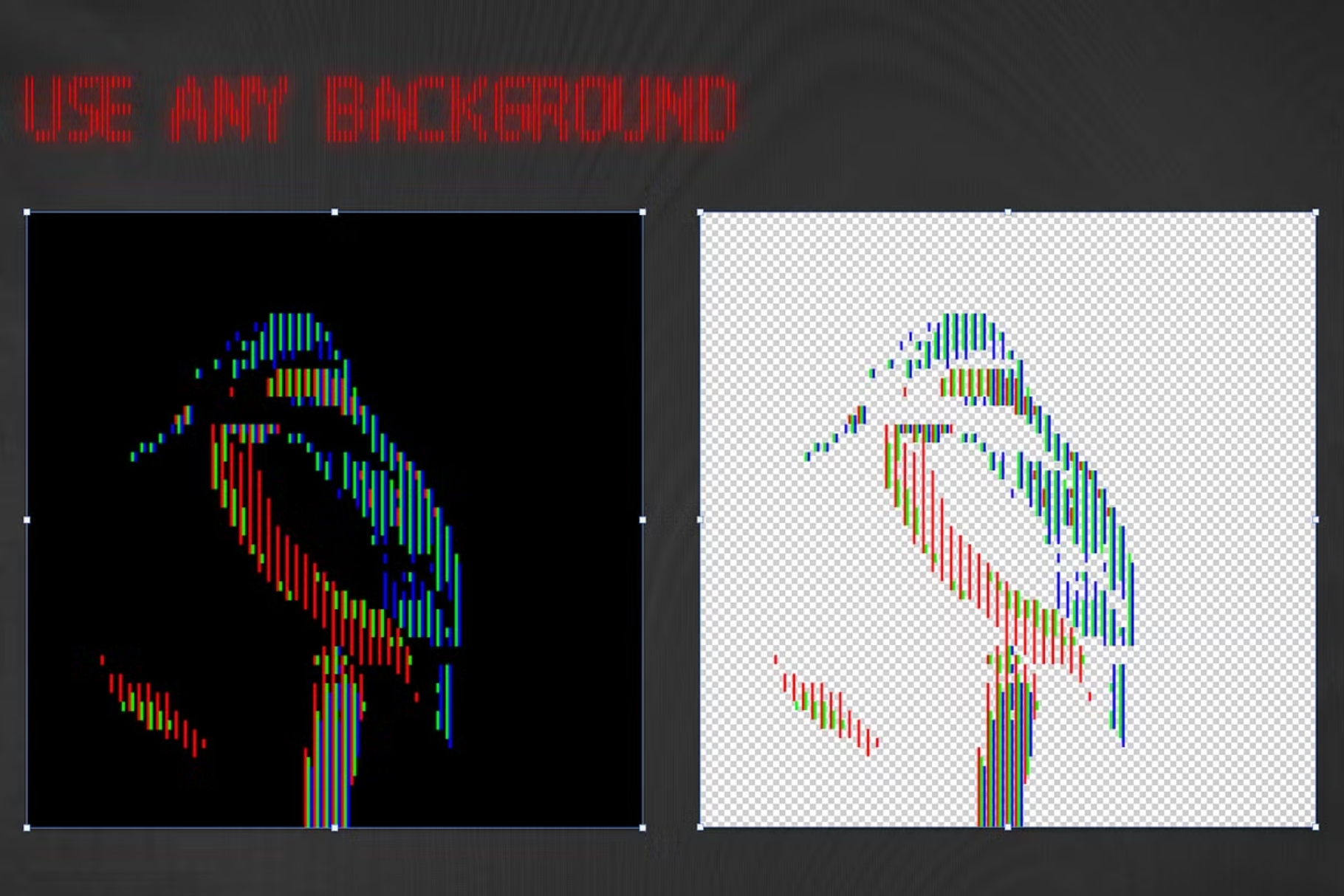 8 bit CRT Template PSD preview 3