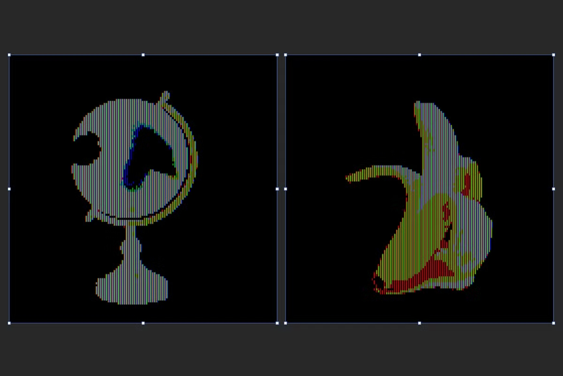 8 bit CRT Template PSD preview 5