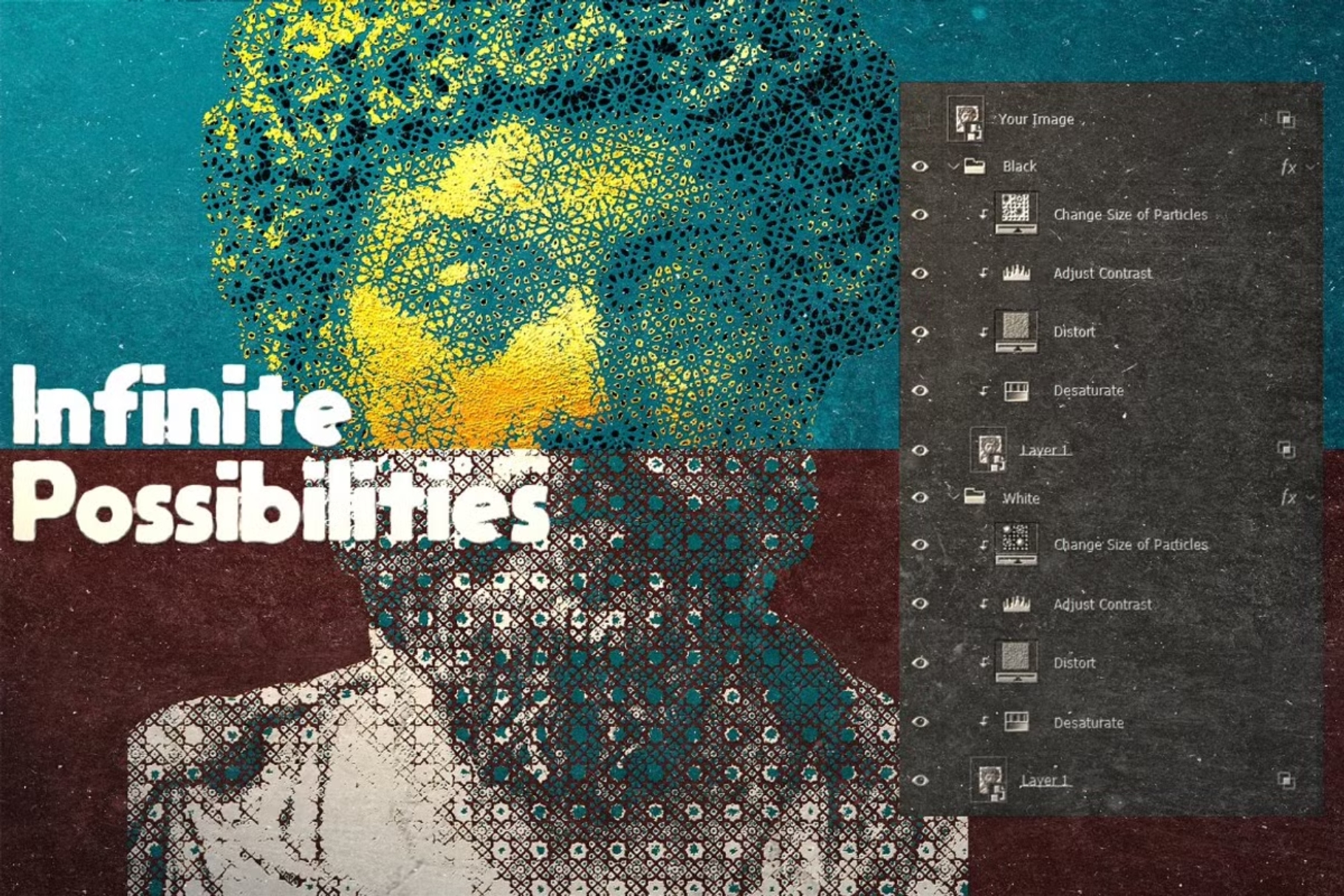 True Halftone PSD Template preview 6