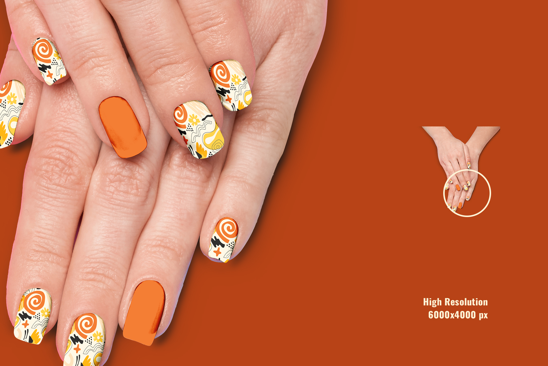 zoomed in images of square-gel-nail-art-mockup-set