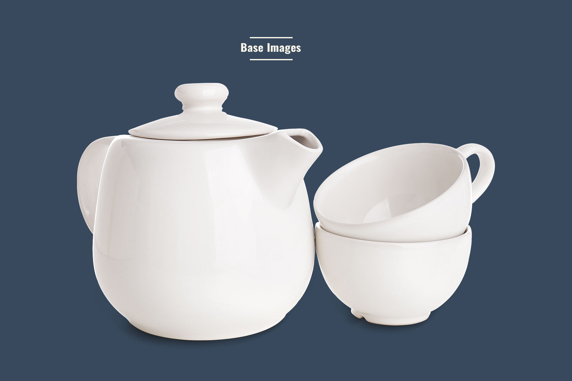base images of the classic tea crockery mockup pack