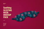 soothing sleeping mask mockup set