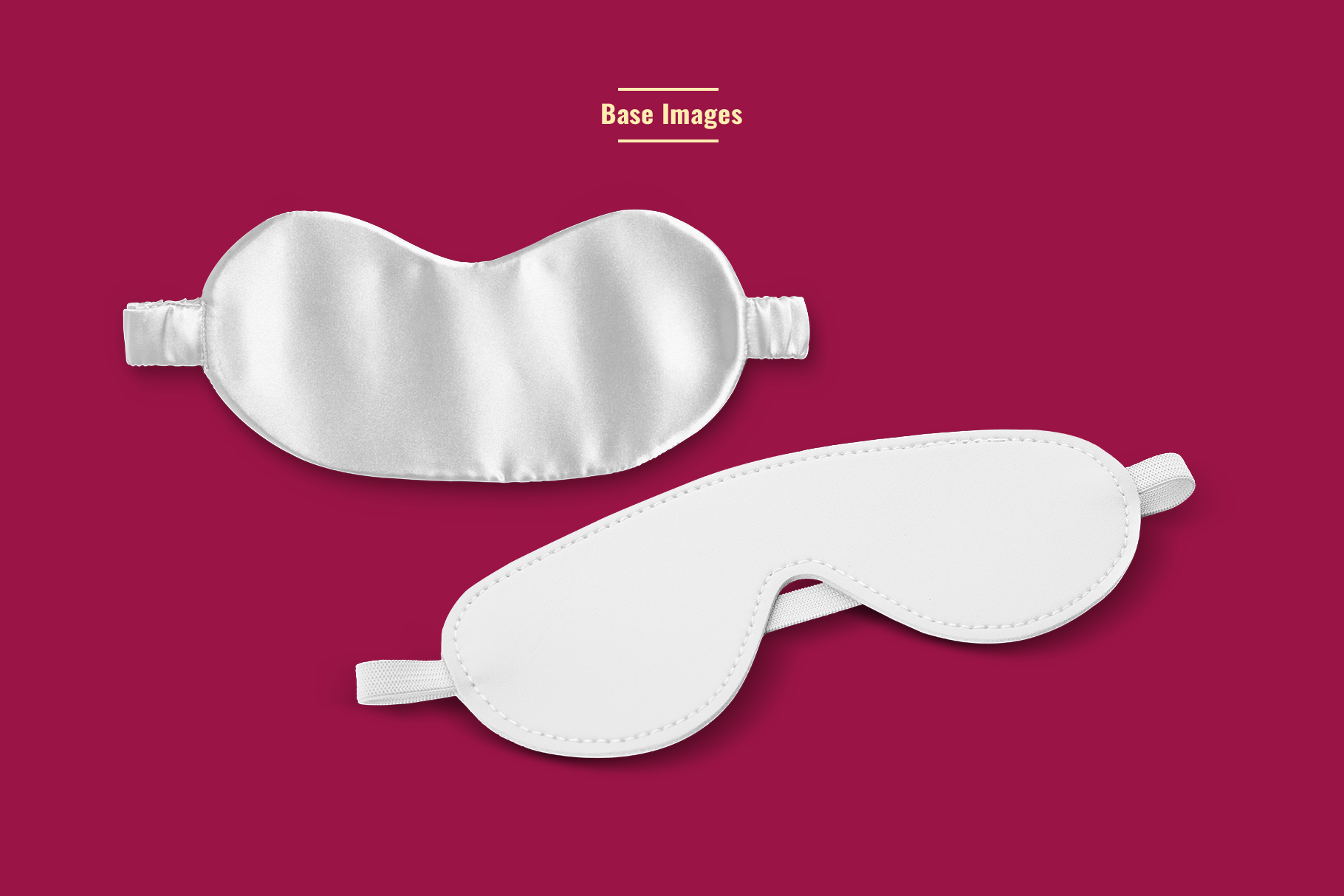base images of the soothing sleeping mask mockup set