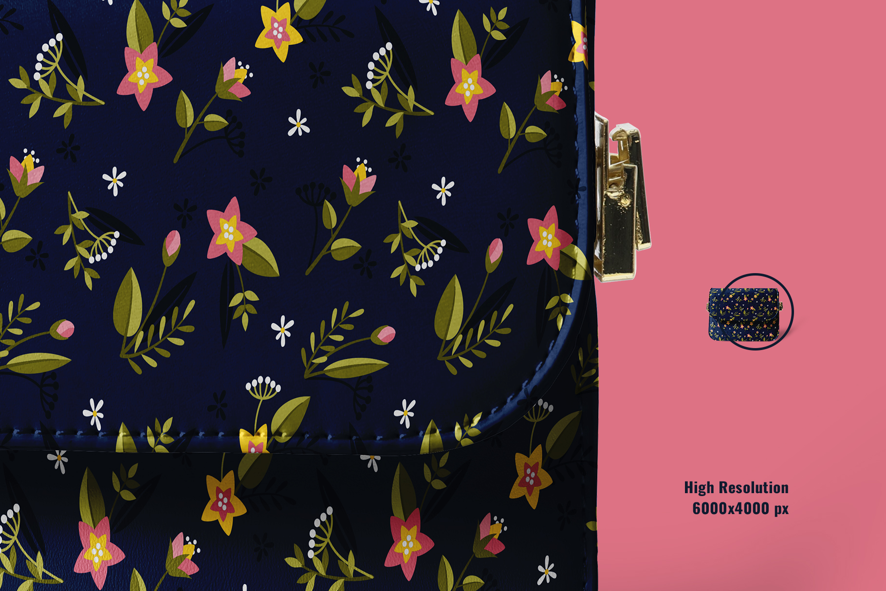 zoomed image of the women shoulder bag mockup set 